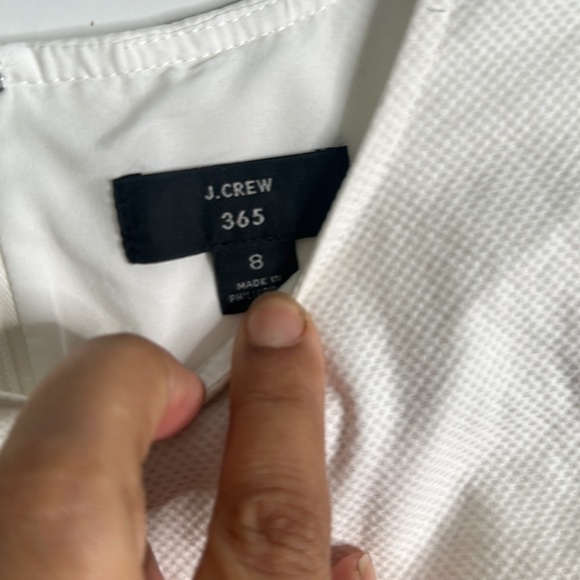 J crew 365 white cotton mini dress size 8 - Picture 5 of 8